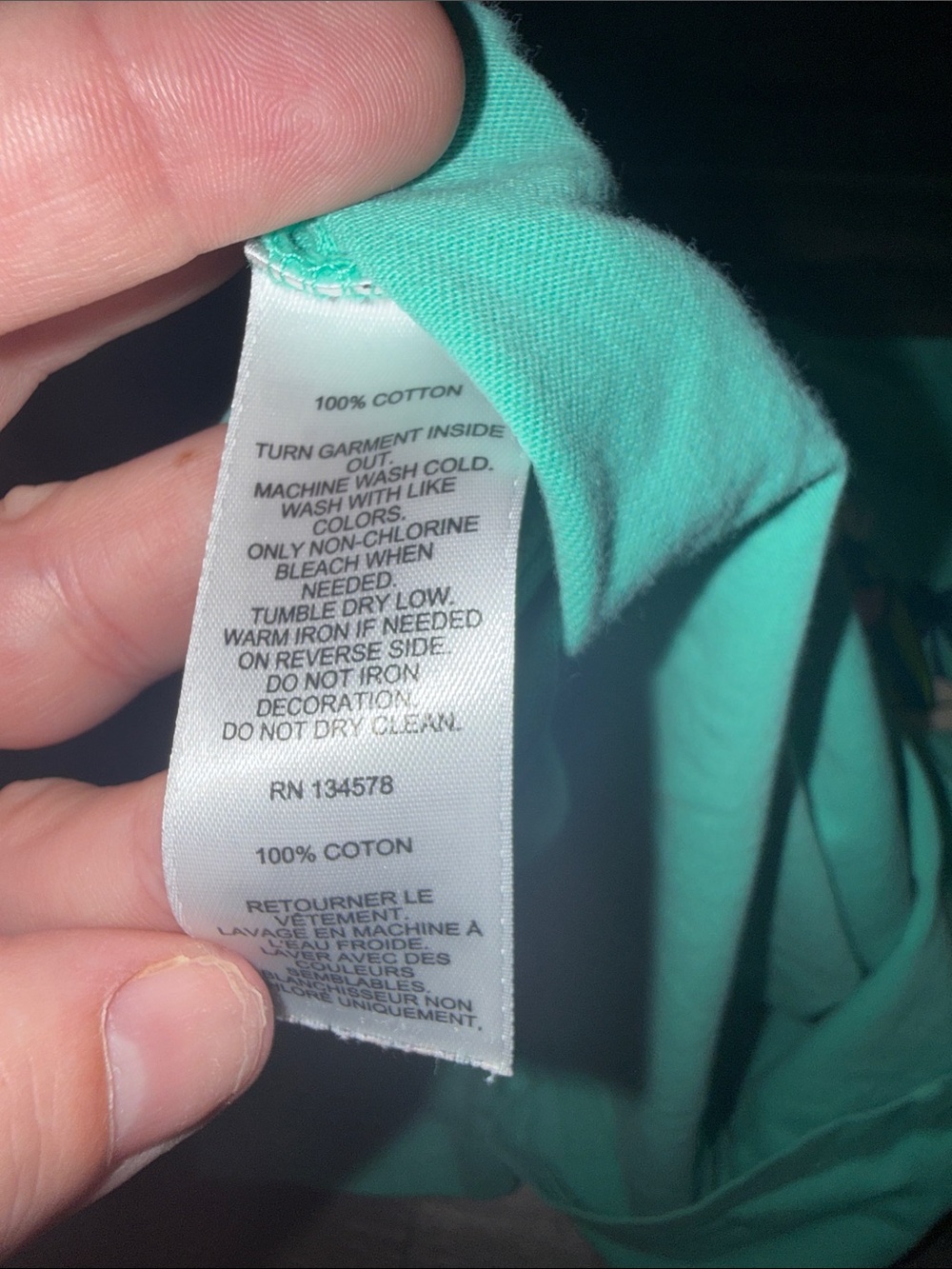 Vineyard Vines Turquoise Logo Tee - Picture 4 of 8